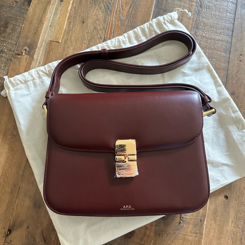 A.P.C. Grace in Dark Red Leather (Vino)